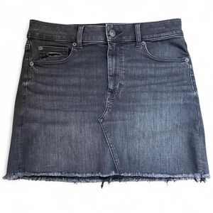 Soft Grunge Mini Denim Skirt Sz 10 American Eagle Stretchy Alt
